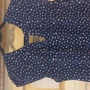 Fortune & ivy Tie back blouse